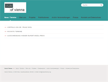 Tablet Screenshot of clubofvienna.org